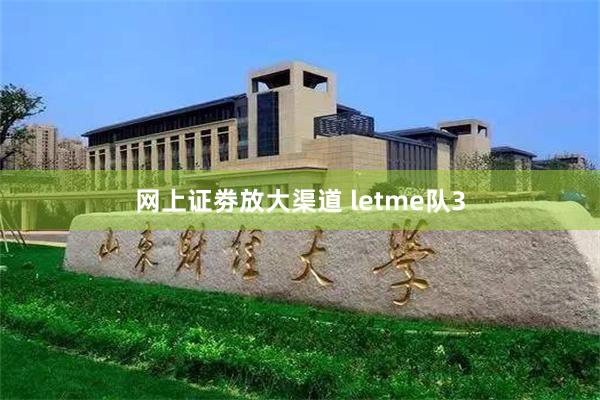 网上证劵放大渠道 letme队3