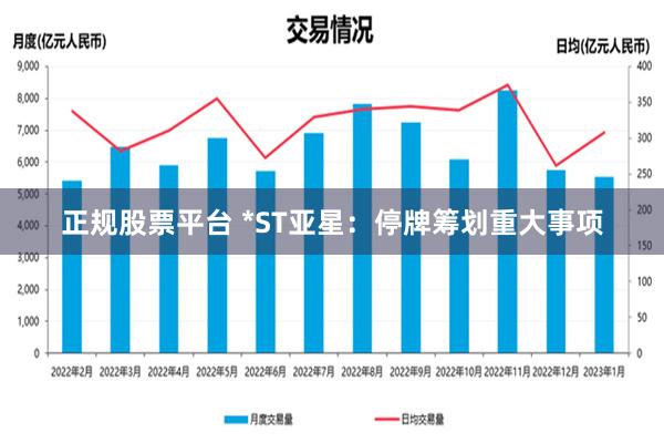 正规股票平台 *ST亚星：停牌筹划重大事项