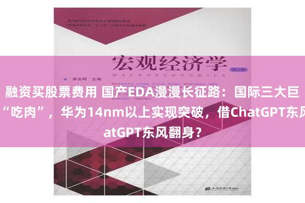 融资买股票费用 国产EDA漫漫长征路：国际三大巨头垄断“吃肉”，华为14nm以上实现突破，借ChatGPT东风翻身？