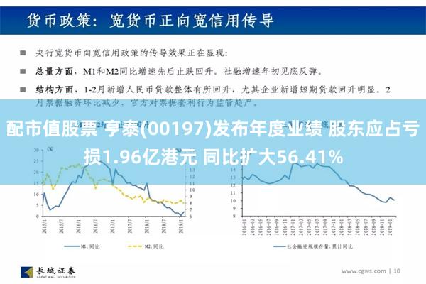 配市值股票 亨泰(00197)发布年度业绩 股东应占亏损1.96亿港元 同比扩大56.41%