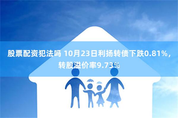 股票配资犯法吗 10月23日利扬转债下跌0.81%，转股溢价率9.73%