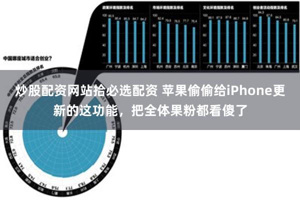 炒股配资网站拾必选配资 苹果偷偷给iPhone更新的这功能，把全体果粉都看傻了