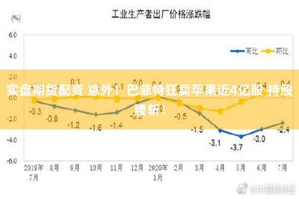 实盘期货配资 意外！巴菲特狂卖苹果近4亿股 持股腰斩！